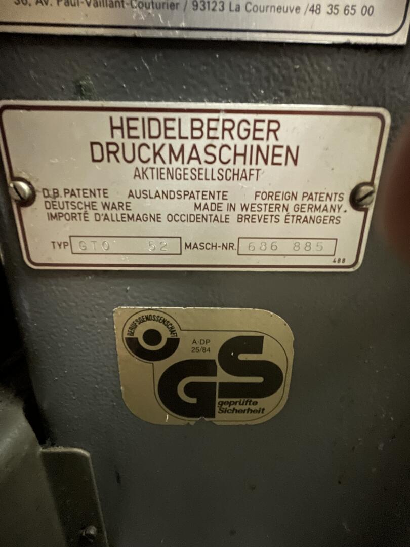 Heidelberg GTO 52 | 1985 - 3