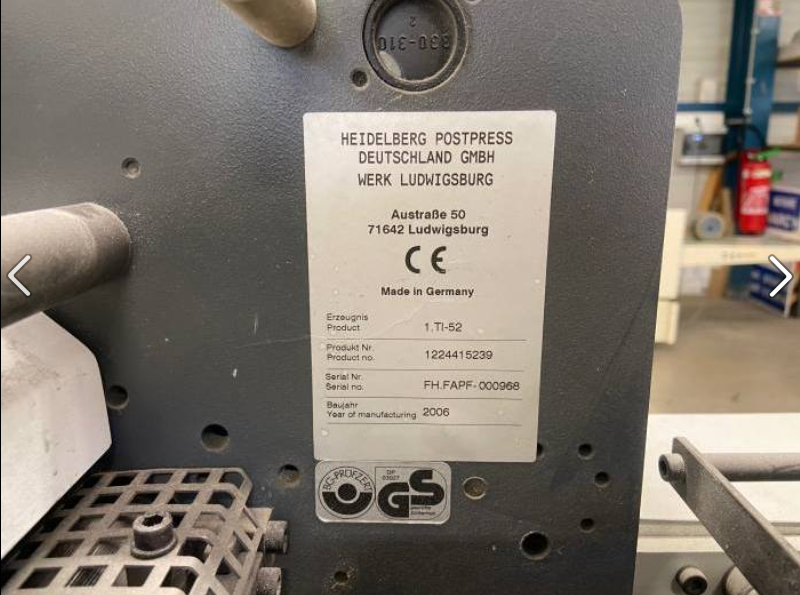 Heidelberg Stahlfolder TI 52 | 2006 - 4